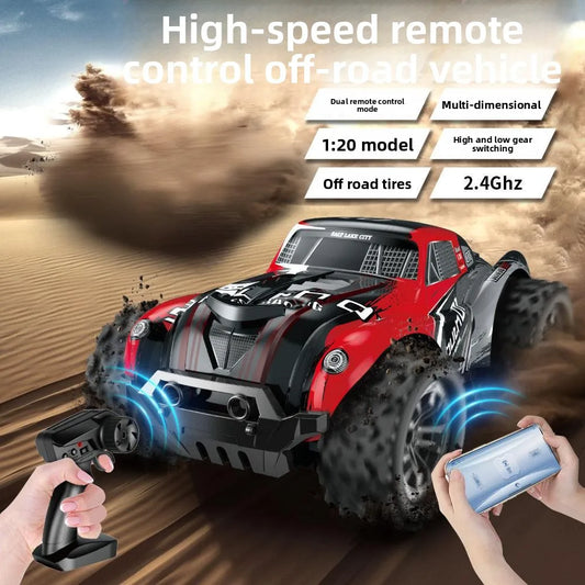 HKM-460115 Remote Control 1/20 Scale Off-Road Climbing Truck with Colorful Lights, Ready-to-Run for Ages 5 and Up