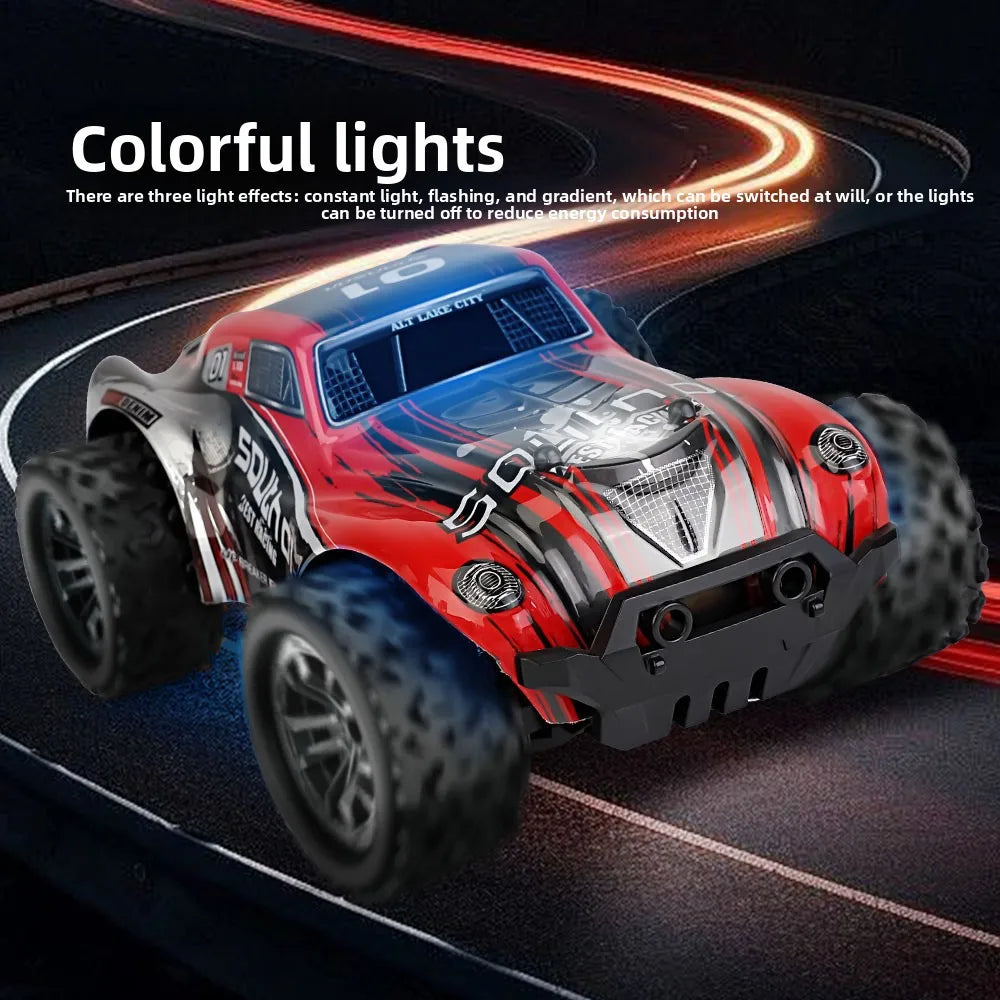 HKM-460115 Remote Control 1/20 Scale Off-Road Climbing Truck with Colorful Lights, Ready-to-Run for Ages 5 and Up
