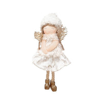 HKM-460307 Lace Angel Doll Pendant for Christmas Tree Decoration - White, Pink, Gray Options