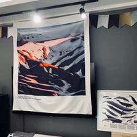 HKM-460691 Cartoon Landscape Polyester Fiber Wall Hanging for Bedroom and Dormitory Decoration, Machine Washable, 150x130 cm