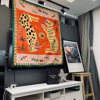HKM-460691 Cartoon Landscape Polyester Fiber Wall Hanging for Bedroom and Dormitory Decoration, Machine Washable, 150x130 cm