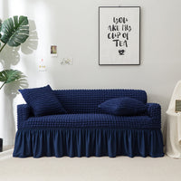 HKM-460755 Universal Elastic Woven Popcorn Sofa Cover for Single, Double, and Triple Sofas