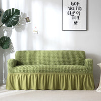 HKM-460755 Universal Elastic Woven Popcorn Sofa Cover for Single, Double, and Triple Sofas