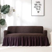 HKM-460755 Universal Elastic Woven Popcorn Sofa Cover for Single, Double, and Triple Sofas