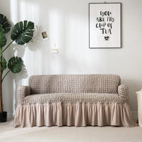 HKM-460755 Universal Elastic Woven Popcorn Sofa Cover for Single, Double, and Triple Sofas