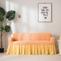 HKM-460755 Universal Elastic Woven Popcorn Sofa Cover for Single, Double, and Triple Sofas