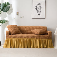 HKM-460755 Universal Elastic Woven Popcorn Sofa Cover for Single, Double, and Triple Sofas