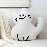 HKM-460819 Cartoon Cat Pillow Cover for Living Room Sofa - Various Colors & Styles