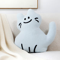 HKM-460819 Cartoon Cat Pillow Cover for Living Room Sofa - Various Colors & Styles