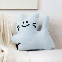 HKM-460819 Cartoon Cat Pillow Cover for Living Room Sofa - Various Colors & Styles