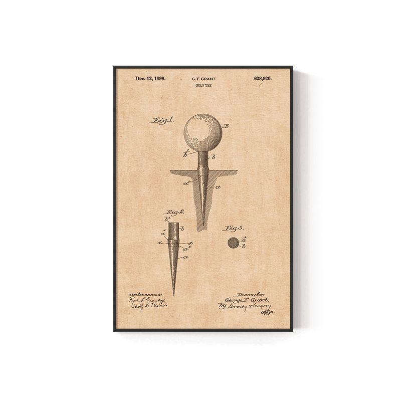 KTX-460947 Retro American Sports Stadium Wall Art Hanging Painting - Multiple Sizes and Frames Available