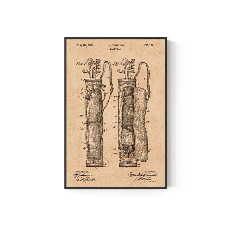 KTX-460947 Retro American Sports Stadium Wall Art Hanging Painting - Multiple Sizes and Frames Available