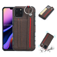 HKM-460947 Stylish TPU Mobile Phone Case with Leather Wrist Strap