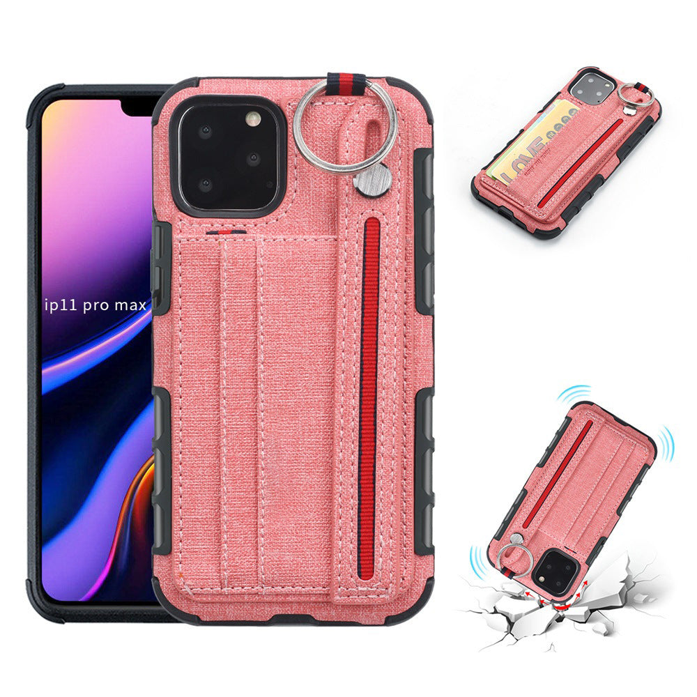 HKM-460947 Stylish TPU Mobile Phone Case with Leather Wrist Strap