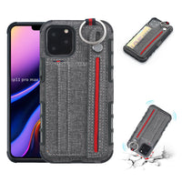 HKM-460947 Stylish TPU Mobile Phone Case with Leather Wrist Strap