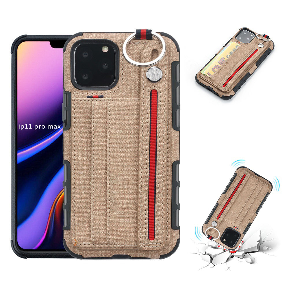 HKM-460947 Stylish TPU Mobile Phone Case with Leather Wrist Strap