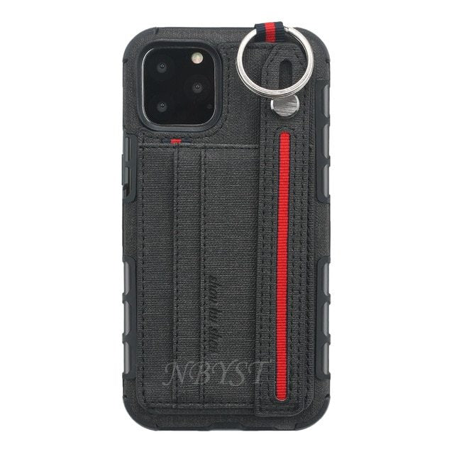HKM-460947 Stylish TPU Mobile Phone Case with Leather Wrist Strap