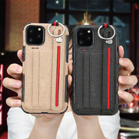 HKM-460947 Stylish TPU Mobile Phone Case with Leather Wrist Strap
