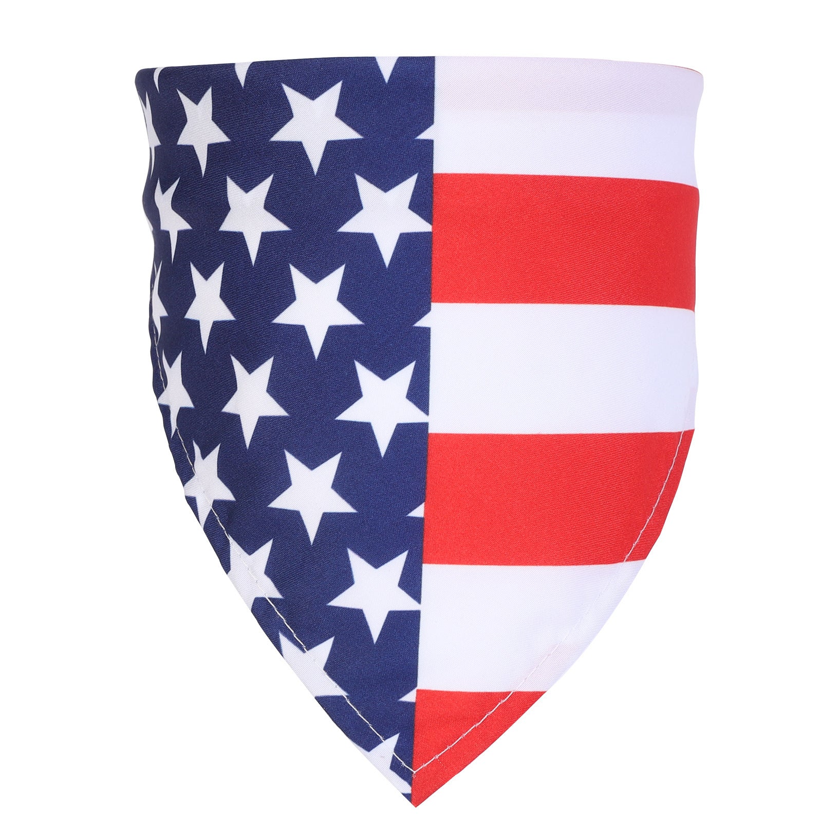 HKM-461011 American Flag Pattern Pet Saliva Towel - 100% Polyester, Suitable for All Seasons