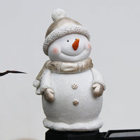 HKM-461459 Solar-Powered LED Snowman Garden Lamp - Outdoor Landscape Decoration for Christmas