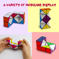 HKM-461587 Transforming Magnetic Infinity Cube Fidget Toy for Stress Relief and Brain Exercise