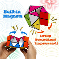 HKM-461587 Transforming Magnetic Infinity Cube Fidget Toy for Stress Relief and Brain Exercise