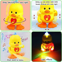 HKM-461651 Glowing Yellow Duck Toy for Kids - Walking, Dancing, Singing & Talking Educational Fun