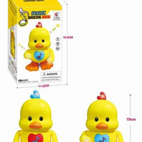 HKM-461651 Glowing Yellow Duck Toy for Kids - Walking, Dancing, Singing & Talking Educational Fun