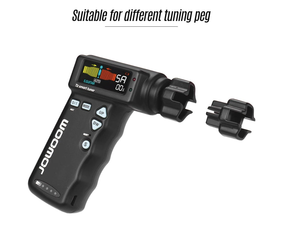 HKM-461715 2-in-1 Smart Guitar Tuner with String Winder and Color LCD Display
