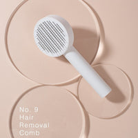 HKM-461779 Floating Fine Needle Pet Comb for Dogs and Cats - Stainless Steel, Available in Blue, Pink, White