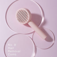 HKM-461779 Floating Fine Needle Pet Comb for Dogs and Cats - Stainless Steel, Available in Blue, Pink, White