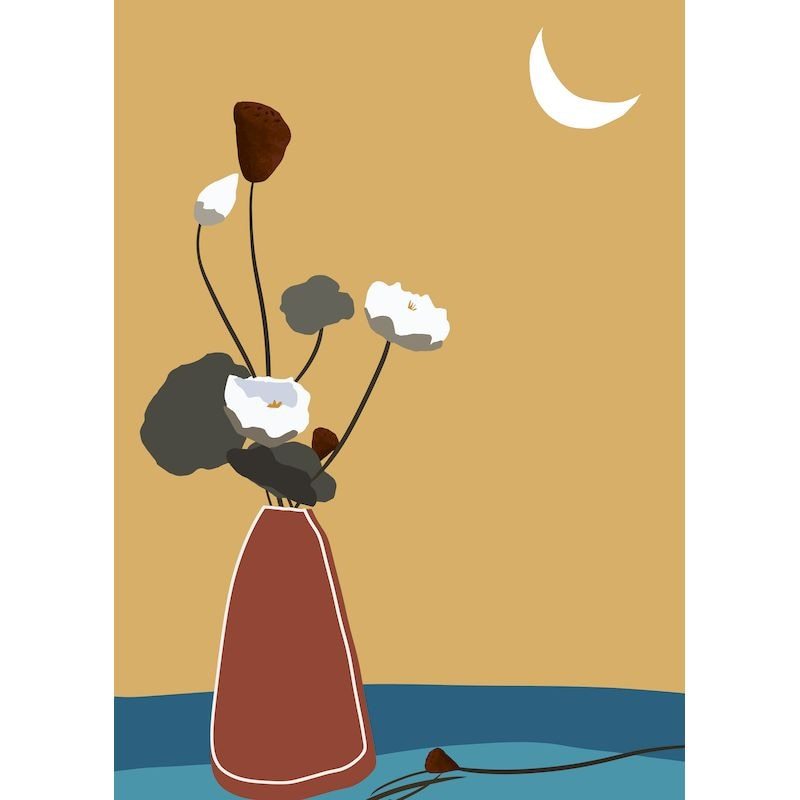 HKM-461779 Frameless Digital Oil Painting on Linen - Modern Simplicity, 20x30cm