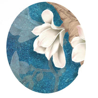 HKM-461843 Hand-Painted Retro TV Background Wallpaper - Silk/Non-Woven Material, Custom Size Available
