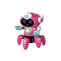HKM-461843 Intelligent Six Claws Walking and Dancing Robot Toy with Lights and Music for Kids