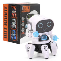 HKM-461843 Intelligent Six Claws Walking and Dancing Robot Toy with Lights and Music for Kids