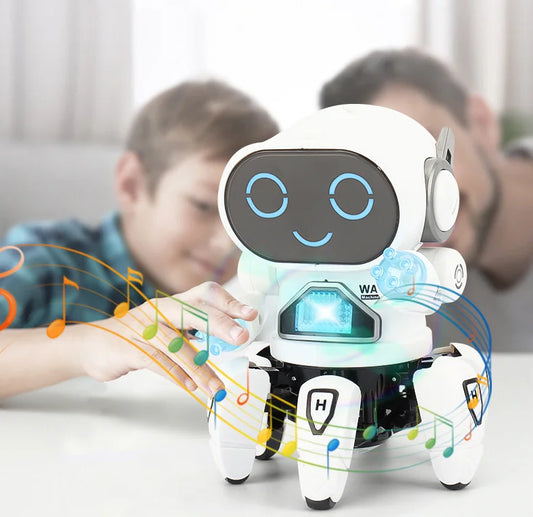 HKM-461843 Intelligent Six Claws Walking and Dancing Robot Toy with Lights and Music for Kids