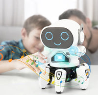 HKM-461843 Intelligent Six Claws Walking and Dancing Robot Toy with Lights and Music for Kids