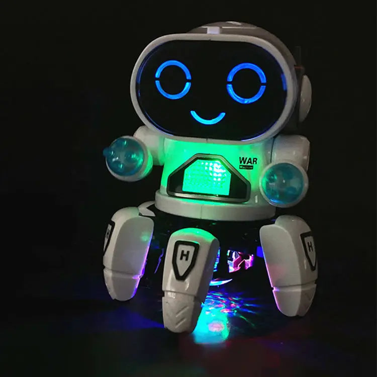 HKM-461843 Intelligent Six Claws Walking and Dancing Robot Toy with Lights and Music for Kids