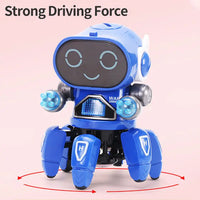 HKM-461843 Intelligent Six Claws Walking and Dancing Robot Toy with Lights and Music for Kids