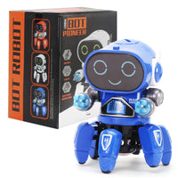 HKM-461843 Intelligent Six Claws Walking and Dancing Robot Toy with Lights and Music for Kids