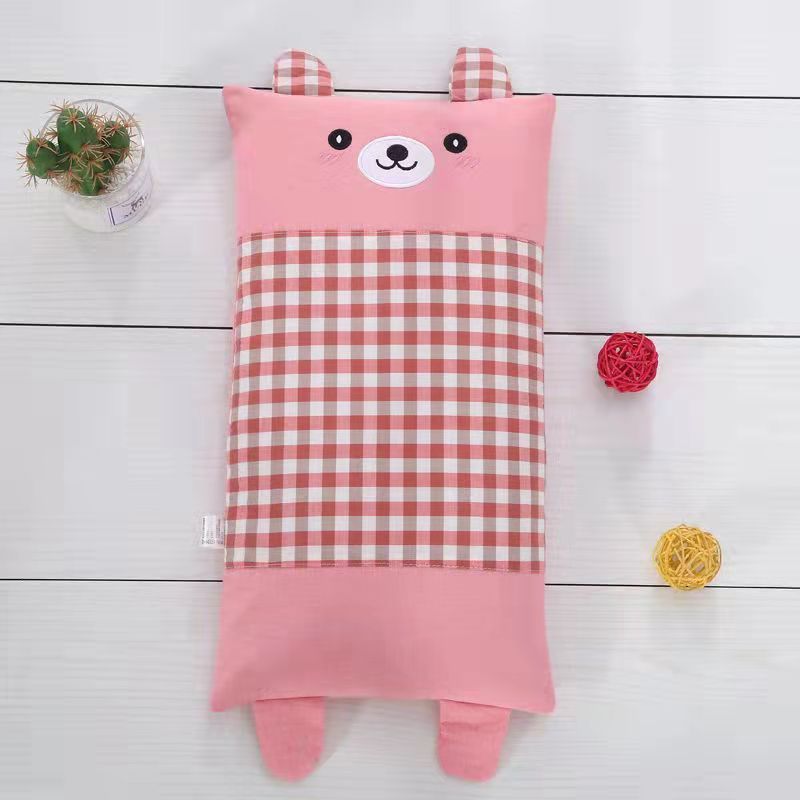 HKM-461971 Children's Buckwheat Pillow with Cartoon Cover for Ages 1-6 - Various Designs Available