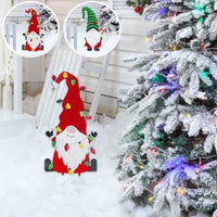 HKM-461971 Outdoor Metal Garden Decoration - Christmas Standing Old Man Pile Ornament