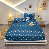 HKM-462163 Crystal Velvet Quilted Bed Cover with Lace - Geometric Pattern, 150X200-220 cm, Autumn/Winter Bedding