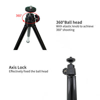 HKM-462227 Universal Mini Flexible Tripod Stand for Digital Cameras and Smartphones, Adjustable Height and 360-Degree Swivel