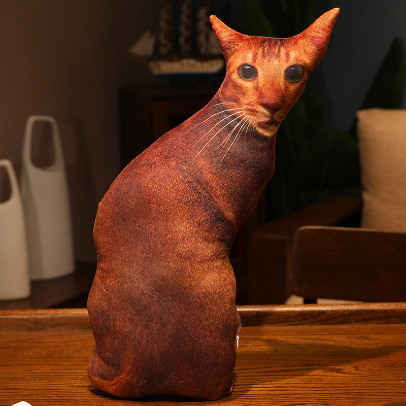HKM-462291 Cute Kitty Plush Pillow Toy, 50cm Height, Various Styles for Ages 15-35