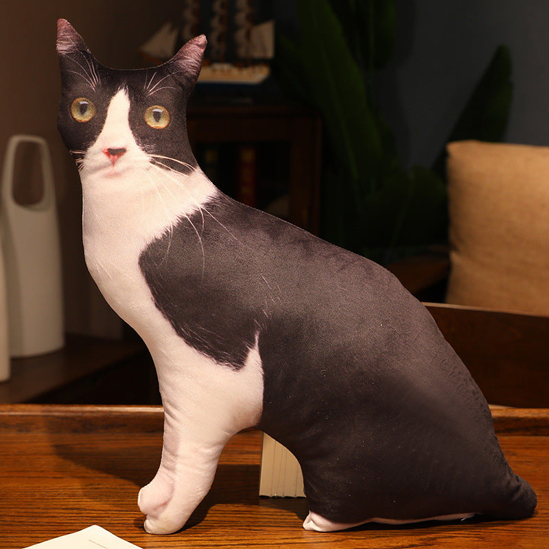 HKM-462291 Cute Kitty Plush Pillow Toy, 50cm Height, Various Styles for Ages 15-35