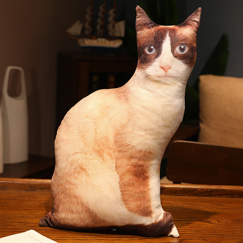 HKM-462291 Cute Kitty Plush Pillow Toy, 50cm Height, Various Styles for Ages 15-35