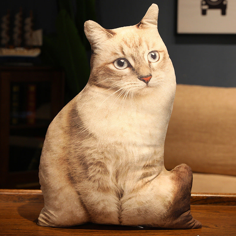 HKM-462291 Cute Kitty Plush Pillow Toy, 50cm Height, Various Styles for Ages 15-35