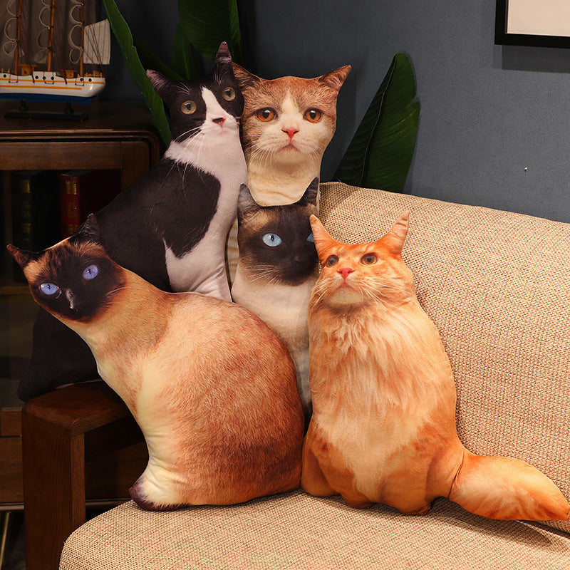 HKM-462291 Cute Kitty Plush Pillow Toy, 50cm Height, Various Styles for Ages 15-35