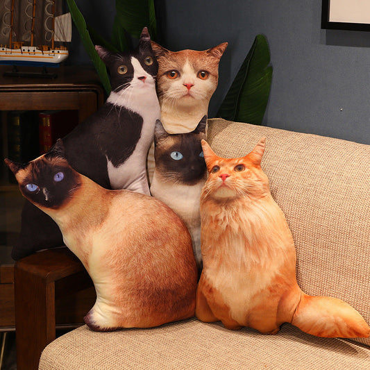 HKM-462291 Cute Kitty Plush Pillow Toy, 50cm Height, Various Styles for Ages 15-35